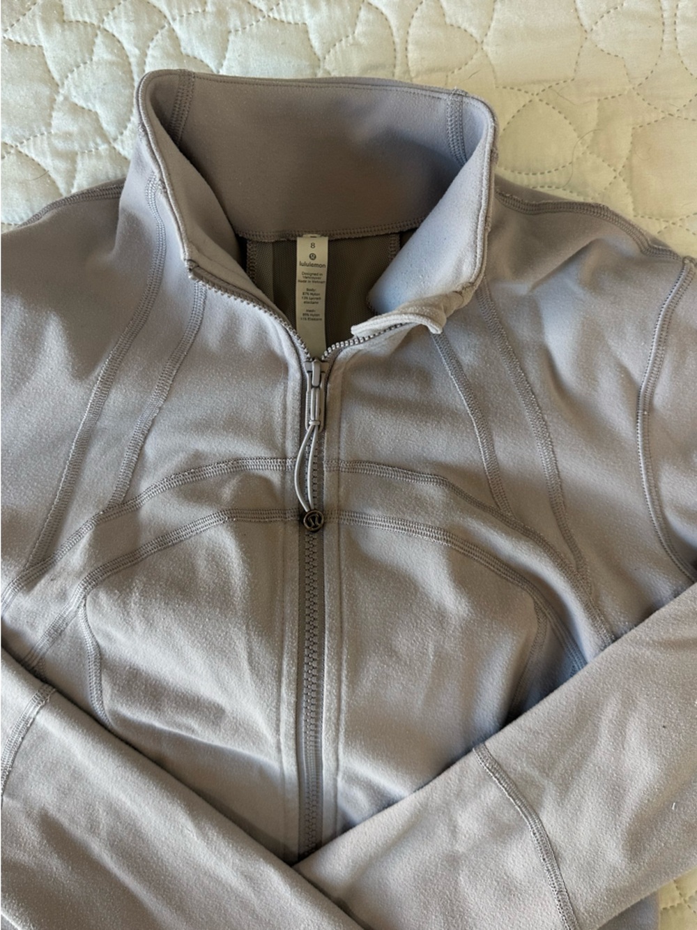 Lululemon Define Light Lavender Gray Zip-Up Athletic Jacket - Picture 6 of 6